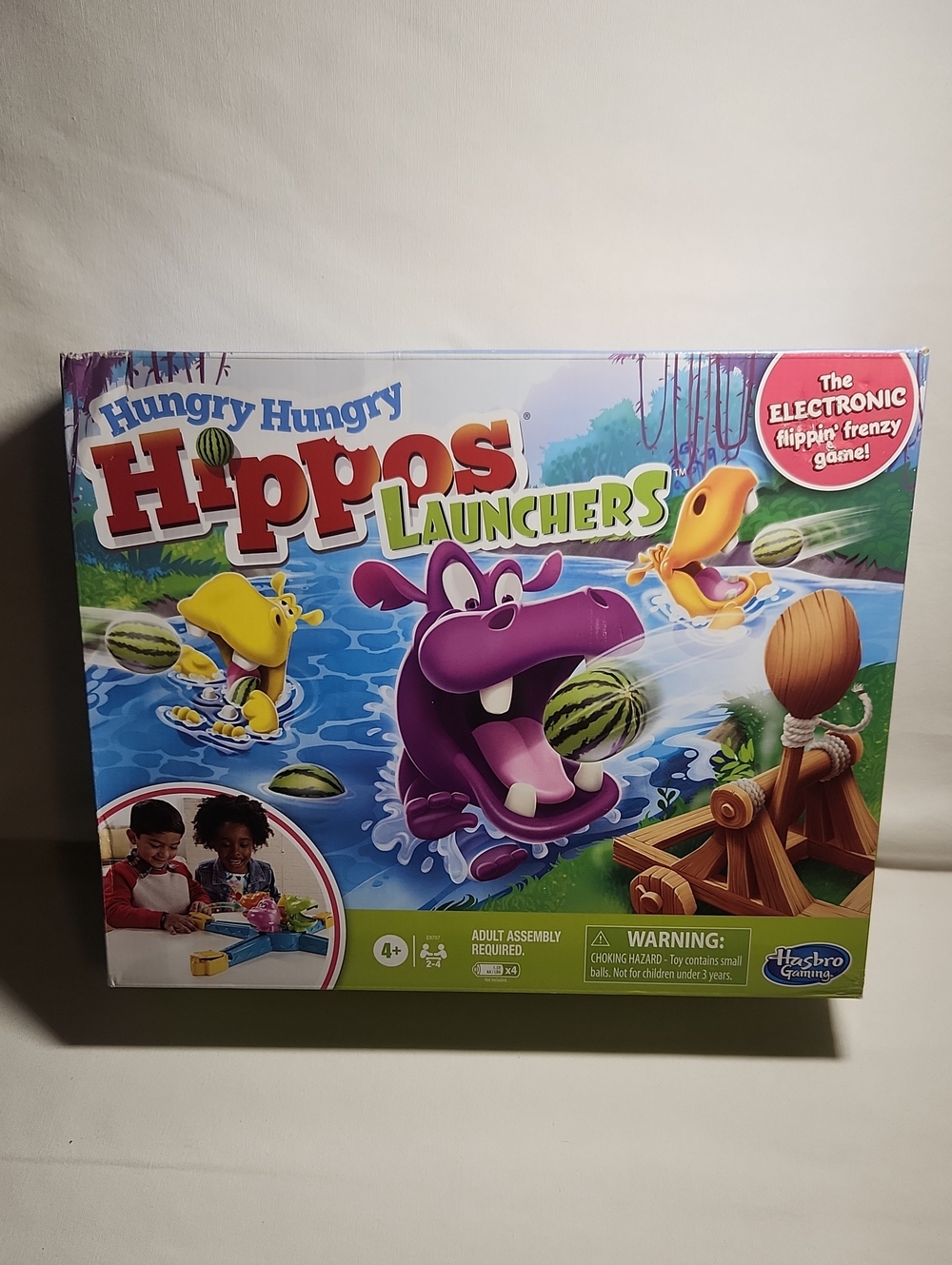Hungry Hungry Hippos Launchers Game - Purple Hippo Edition by Hasbro